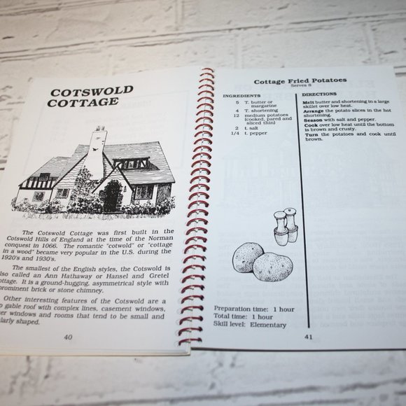 Vintage The houses cookbook binder  (b.i.) - Picture 3 of 5